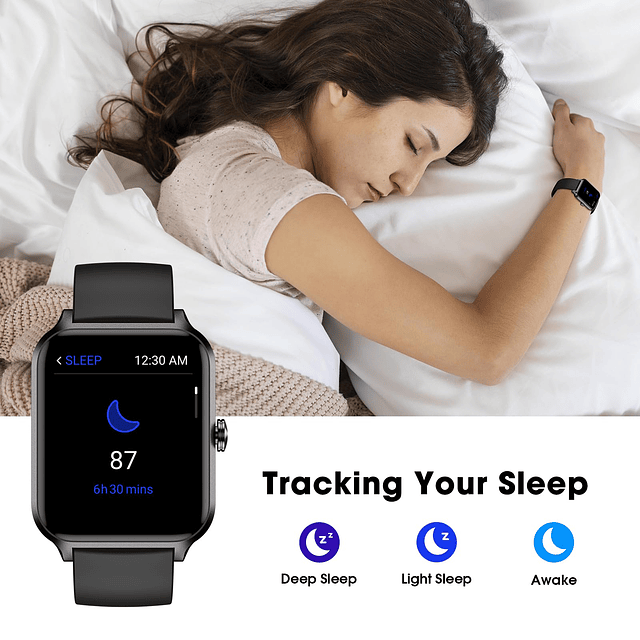 Reloj Inteligente, IP68 Impermeable Fitness Tracker con Frec