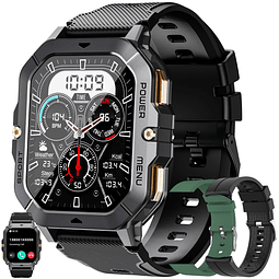 Reloj inteligente militar para hombres (responder/hacer llam