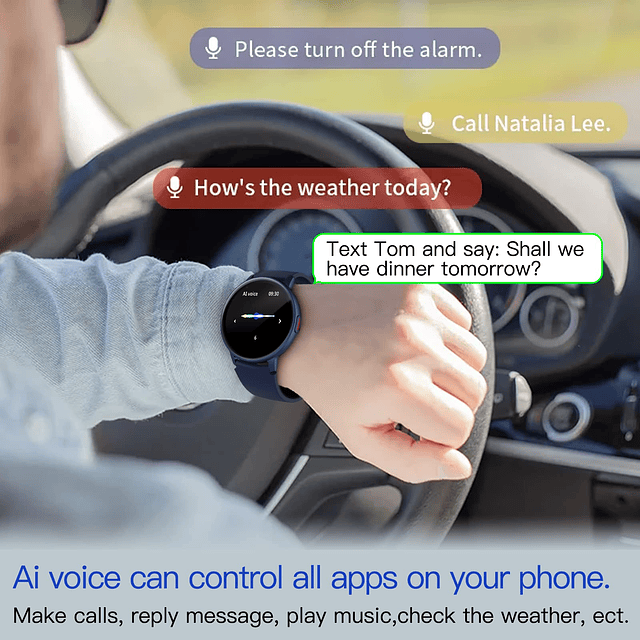 Relojes inteligentes para hombres y mujeres con respuesta/re