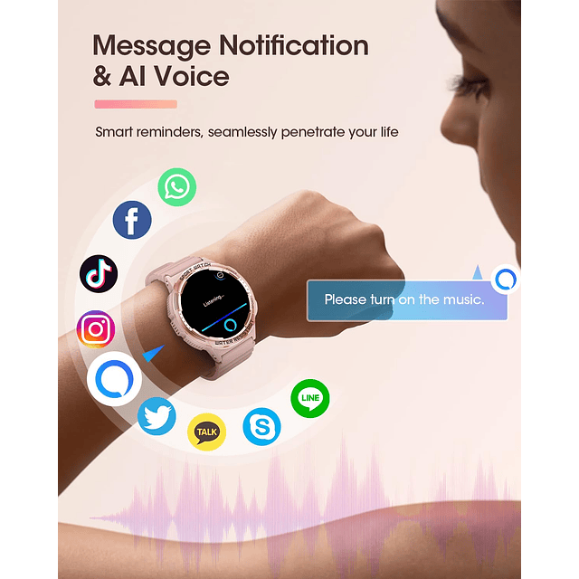 Relojes Inteligentes para Mujer (Responder/Hacer Llamada), R