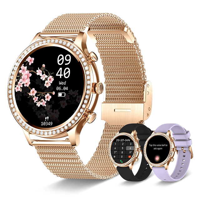 Reloj inteligente para mujer (responder/hacer llamada) Reloj