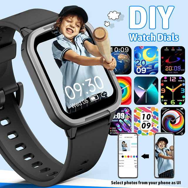 Reloj inteligente para niños, reloj de seguimiento de activi