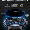 Relojes inteligentes militares para hombres, pantalla AMOLED