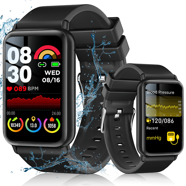 Reloj de presión arterial, reloj inteligente, IP68 Fitness T