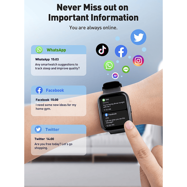 Relojes inteligentes para mujeres y hombres (responder/hacer
