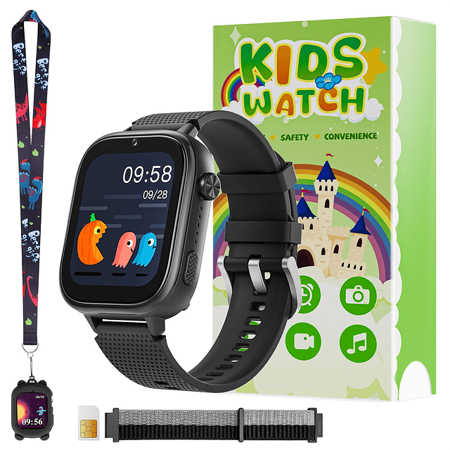 Reloj Infantil 4G, Reloj Inteligente para Niños con Tarjeta