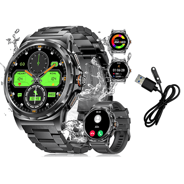 Relojes inteligentes militares para hombres SML6 PRO + Cable