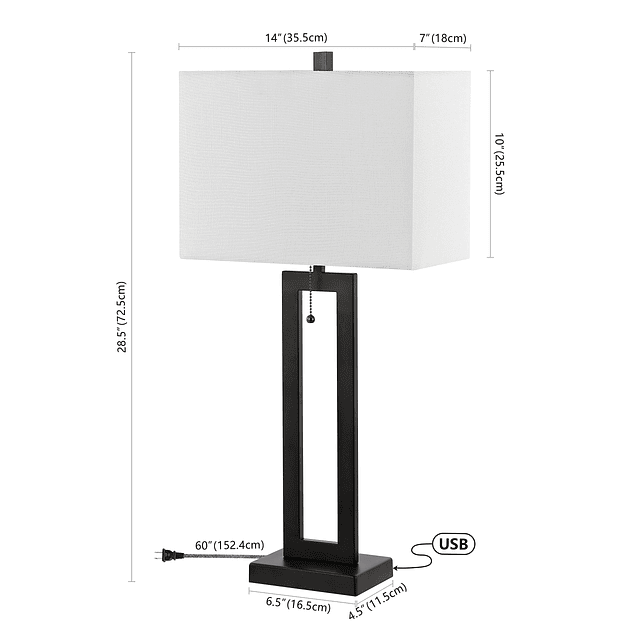 JYL1126C-SET2 Sabrina Lámpara de mesa LED de hierro industri