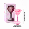 Lámpara de mesa de flores de pie rosa rosa LED USB lámpara d