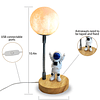 Lámpara de luna para niños, luz de astronauta, luz nocturna