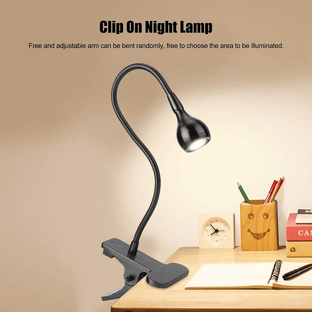 Abrazadera LED, Clip de Abrazadera Flexible USB en lámpara d