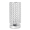 LT1051-CHR Elipse Crystal - Lámpara de mesa cilíndrica para