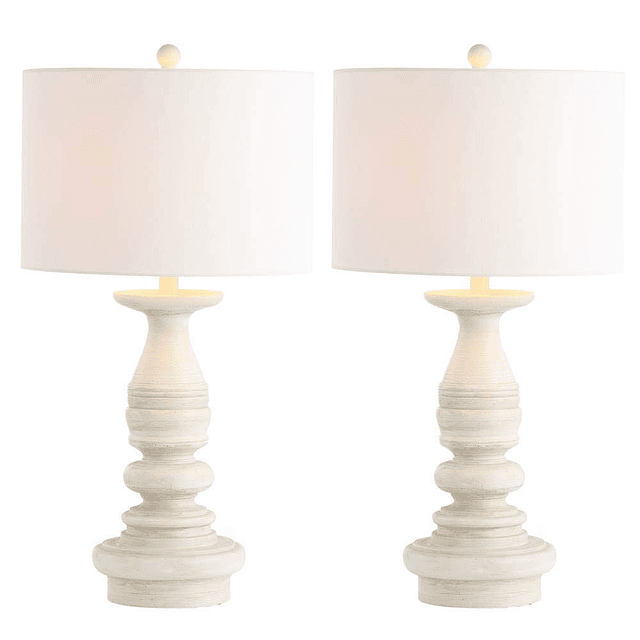 SAFAVIEH Lighting Collection Jareth White Wash Lámpara de me