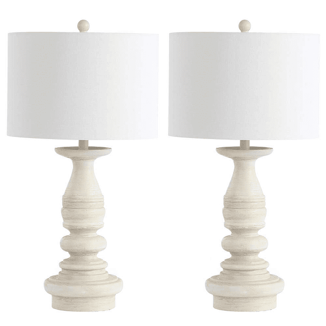 SAFAVIEH Lighting Collection Jareth White Wash Lámpara de me