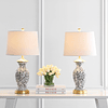 SAFAVIEH Lighting Collection Kaeden Floral Negro/Blanco 27 ​