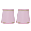 Pantallas de lámpara, 2PCS Pantallas de lámpara rosadas Deco