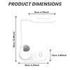 Lámpara de escritorio USB genérica con estación de carga ina