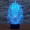 3D Egipto Faraón Luz Nocturna Lámpara de Mesa Decoración Mes