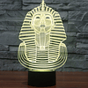 3D Egipto Faraón Luz Nocturna Lámpara de Mesa Decoración Mes