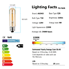 Bombillas LED T10 de 2200 K, luz blanca cálida, bombillas Ed