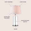 JYL1018A Walsh Lámpara de mesa LED de vidrio de 25 pulgadas