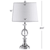 JYL5036A Channing Lámpara de mesa LED de cristal/metal de 25