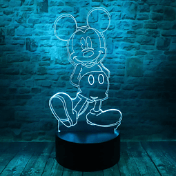 Junnire Lindo Mickey Minnie Mouse Figuras de ratones Luz de