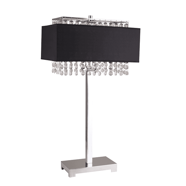 A733BK Shannon Lámpara de mesa de cristal con pantalla difus