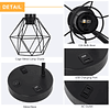 Lámpara de mesa moderna USB, lámpara de mesita de noche indu