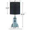 Cale Lámpara de mesa infantil de 18,75 pulgadas con base tip