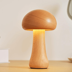 Lámpara de mesa LED creativa con forma de seta, lámpara de m