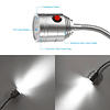 Luz de Trabajo Magnética, Luz LED de Cuello de Ganso Flexibl