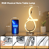 Lámpara de mesa moderna de 7 colores Lámparas de mesa LED en