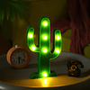 2 piezas de luz LED de noche LED de cactus, decoración de fi