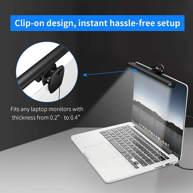 Barra de luz para monitor de computadora portátil Lectura Lu