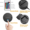 Luz nocturna de girasol 3D Control remoto Mesa táctil Escrit