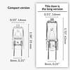 Bombilla halógena G8 T4 35 W JCD Bi-Pin (paquete de 10) más