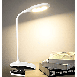 Lámpara de escritorio LED Lámpara con clip Luz de libro con