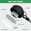 Luz de máquina LED, luz de abrazadera de clip de 12 W, lámpa