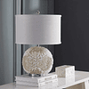 SAFAVIEH Lighting Collection Pauley White Shell Lámpara de m