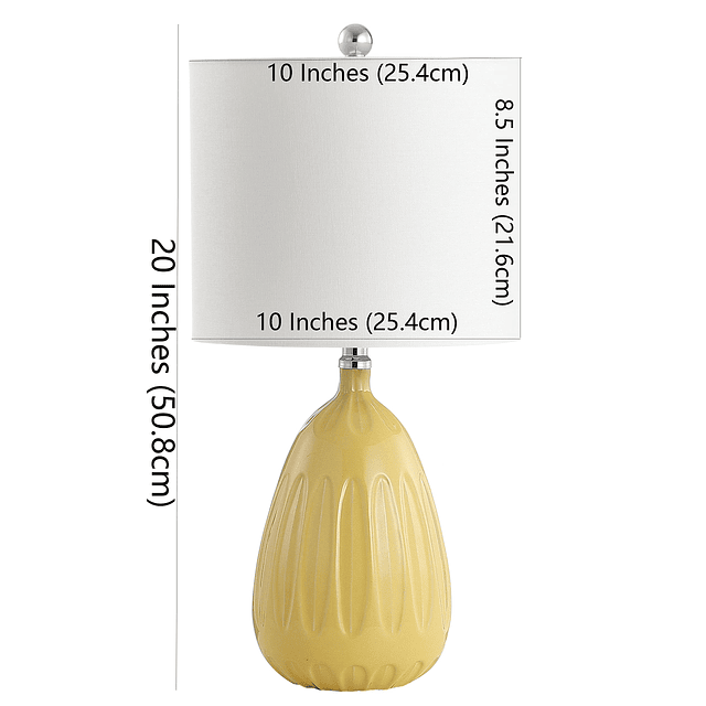 SAFAVIEH Lighting Collection Linnett Yellow Lámpara de mesa