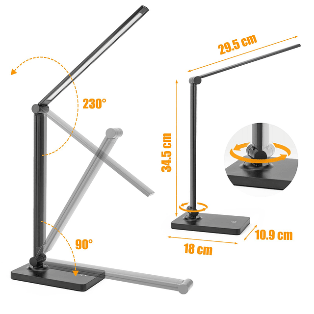 Lámpara de escritorio recargable Lámparas de escritorio LED