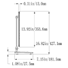 Lámpara de escritorio LED plegable con interruptor táctil re