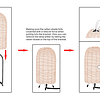 Lámpara de mesa de ratán Diseño único en forma de cohete Bom