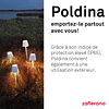 Poldina Pro Lámpara de Mesa LED (Roja) Encendido/Apagado Tác