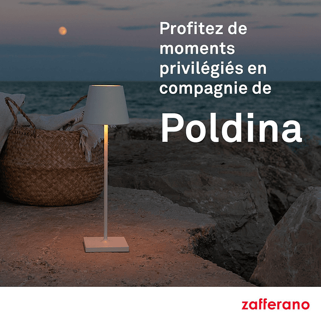 Poldina Pro Lámpara de Mesa LED (Roja) Encendido/Apagado Tác