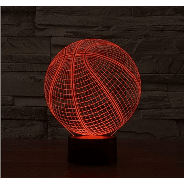 Lámpara de ilusión 3D Deporte Baloncesto Lámpara táctil LED