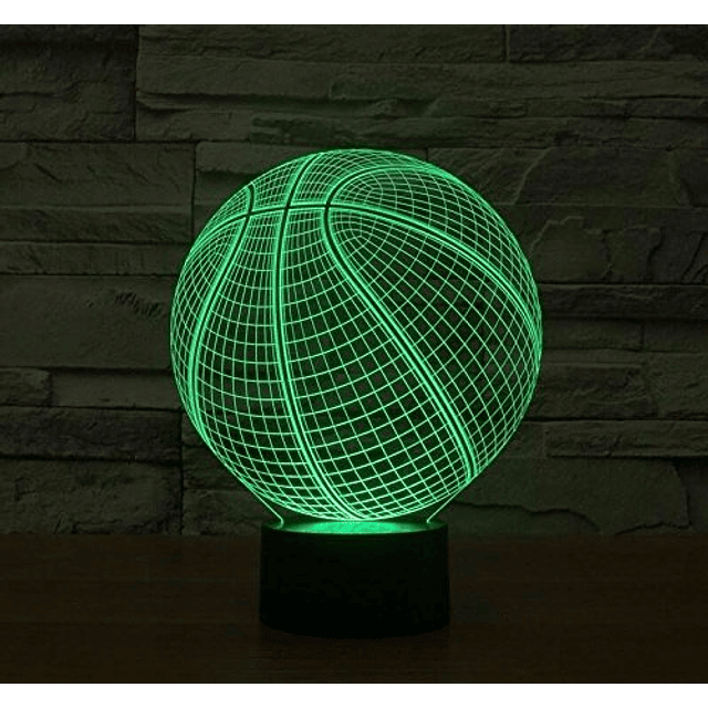 Lámpara de ilusión 3D Deporte Baloncesto Lámpara táctil LED