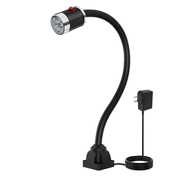 Luz de trabajo LED, lámpara de cuello de cisne flexible a pr