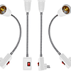 Adaptador de enchufe de luz, paquete de 4 convertidores de e